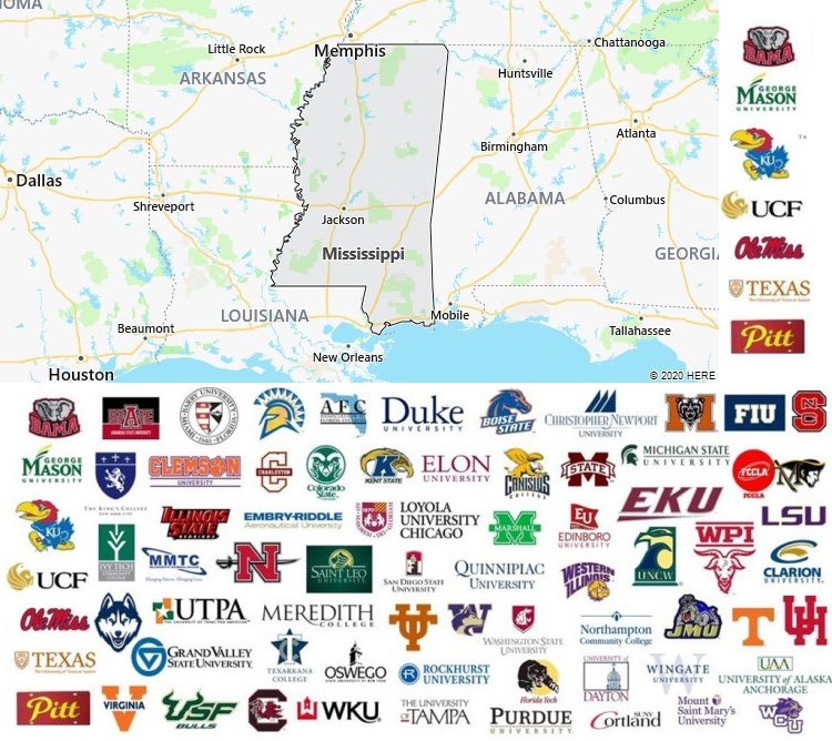 Local Colleges and Universities in Mississippi